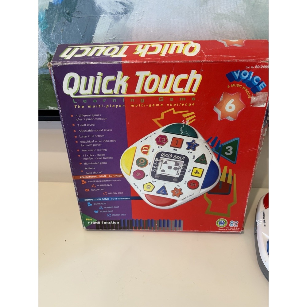 Vintage 1996 RadioShack Quick Touch Learning Game 60-2489 WORKS w/ Original Box - Picture 4 of 6